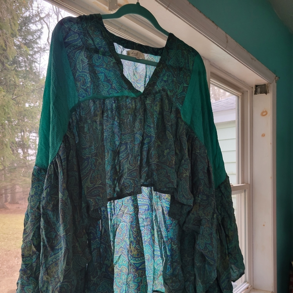 Kantha bae gold dust top